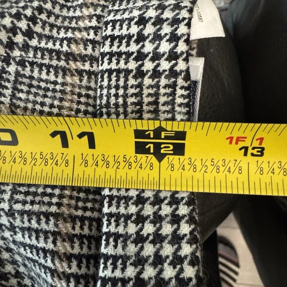 Vintage Pendleton Womens Virgin Wool Slacks Pants Sz 12 Houndstooth Black Brown - Picture 7 of 10